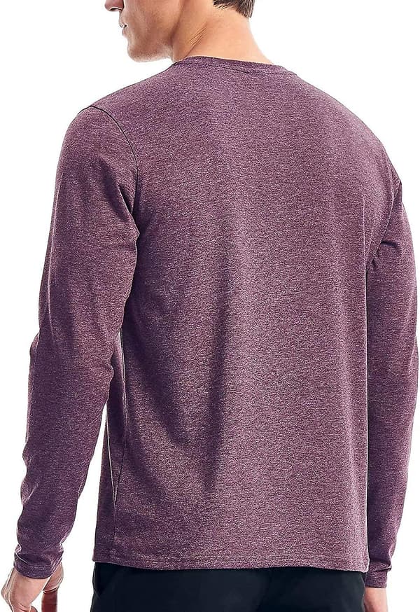 Henley Langærmet T-shirts til Mænd