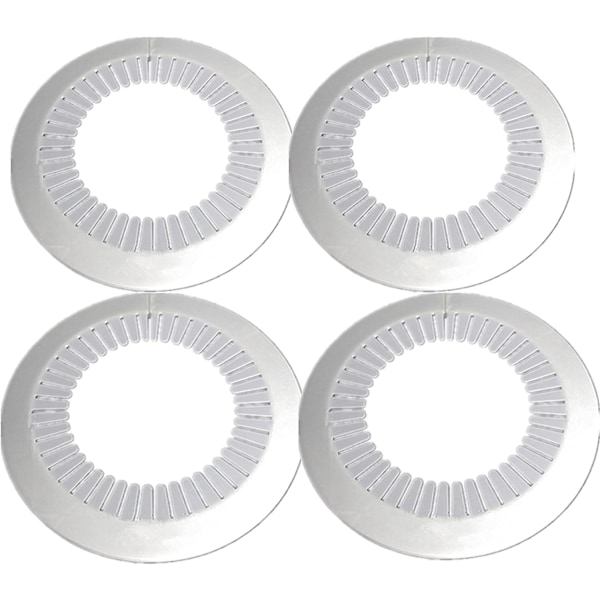 Seinälaipan helppo asennus muovinen patterin peitelevy vesiputken viemärilinjan suojus kaulus seinäputken suojus koristelu putken kaulukset, putken kaulussuoja White 3.544.48inch