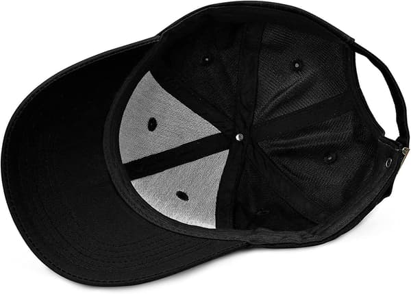 Baseballkeps Casual Unisex 6 Panel Justerbar Bomull Vanlig Sport Solhatt Black