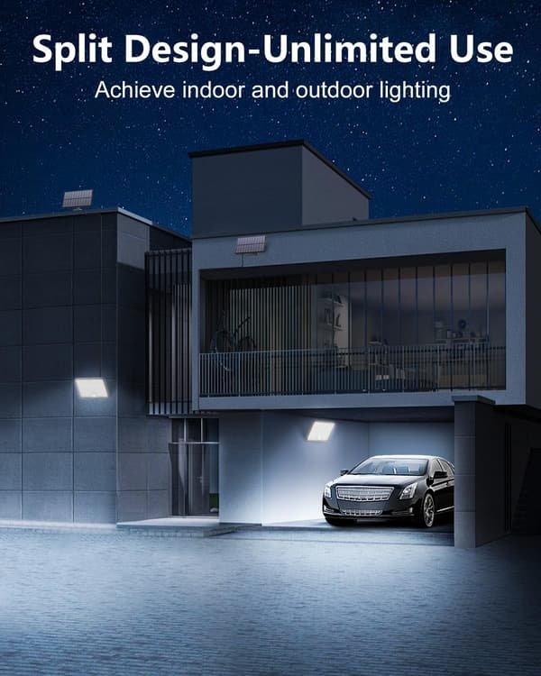 400 LED utendørs solcelle spotlights, 3 moduser, vanntett bevegelsessensor, kaldt hvitt lys, solcellelamper for sikkerhet og belysning