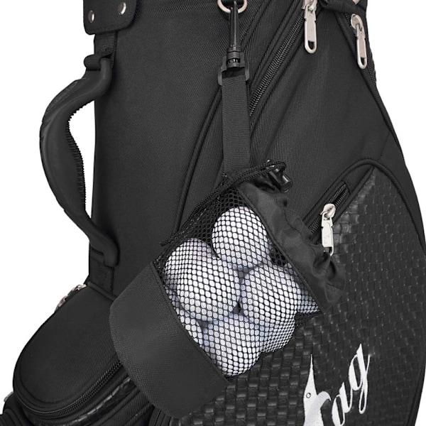 16x14cm golfball spesiell nettingpose oppbevaringspose nylon nettingpose enkeltsidig trekk tau nettingstoffpose