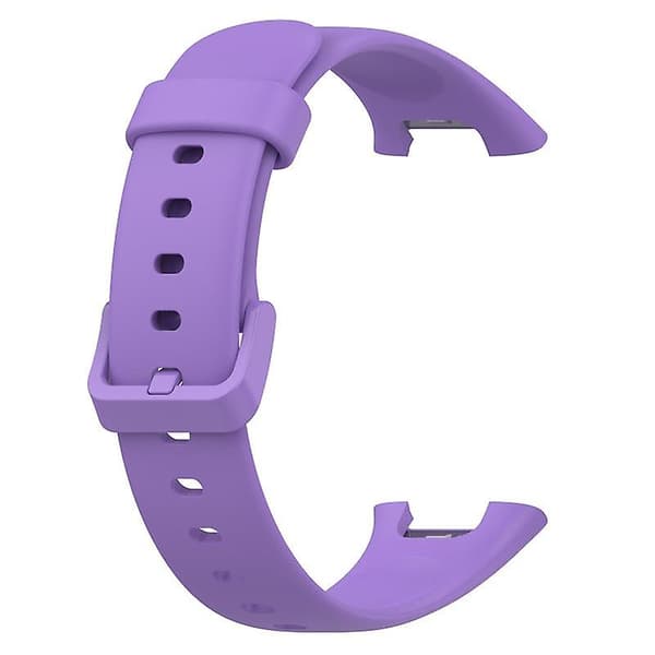 Spænde i solid farve TPU urrem justerbar håndledsrem til Xiaomi Mi Band 7 Pro Purple