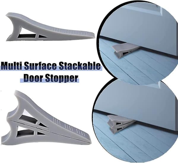 Gummidörrstopp, 3-pack tunga dörrstopp halkfria dörrhållare