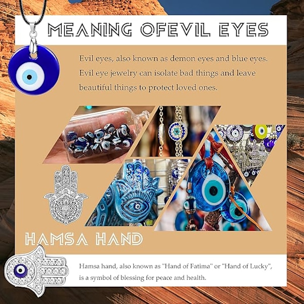 13-delars set med onda ögat nyckelring, armband med onda ögat, blå pärlor, stretch-armband, turkiskt blått onda ögat halsband