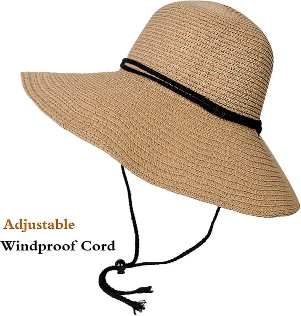 Dame Solhat Bred Skygge Sammenfoldelig Strandhat til Kvinder UV Beskyttelse Sommer Stråhat Style 1