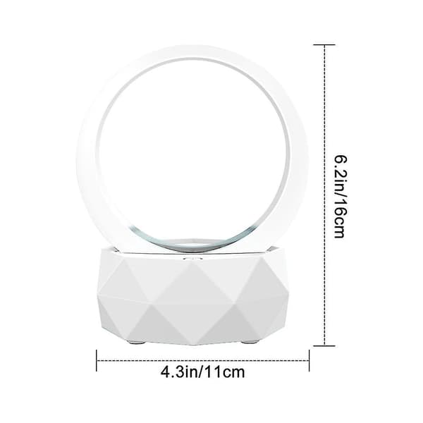 Trådløse Bluetooth Højttalere LED Lys Højttaler Bluetooth 5.0 Med LED Lys Tilstande Til Smartphone, Computer White
