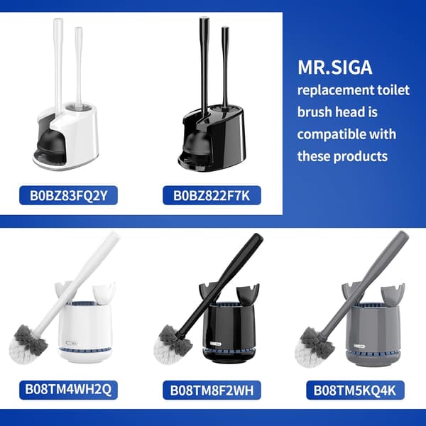 MR.SIGA Premium WC-harjan vaihtopää, 2 kpl