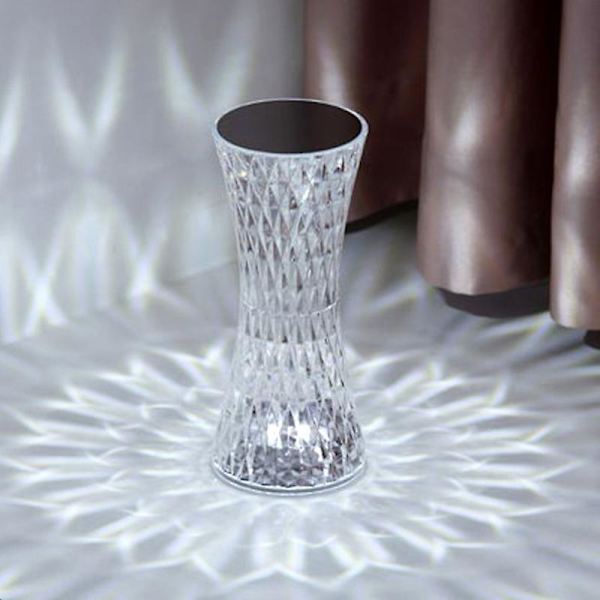 16 RGB-färger dimbar sängbordslampa, touch-lampor, med glasskärm för sovrum, vardagsrum, kontor, sängbordslampa,