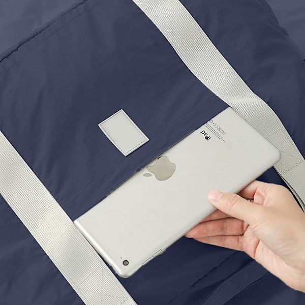 Kokoontaitettava matkakassi, kantolaukku, käsimatkatavara, urheilukassi, lentokoneeseen sopiva käsimatkatavara, viikonloppukassi naisille ja tytöille Cyan color