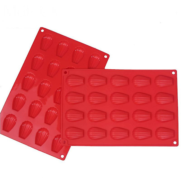 Multikavitets Gourmet Mini-skalform Cav Red, Silikon, 20 Kaviteter