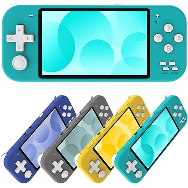 X20MINI Retro Håndholdt Spillekonsol til Børn og Voksne, 4,3-Tommer Bærbar Spillekonsol Indbygget 2000 Spil - Grøn Blue