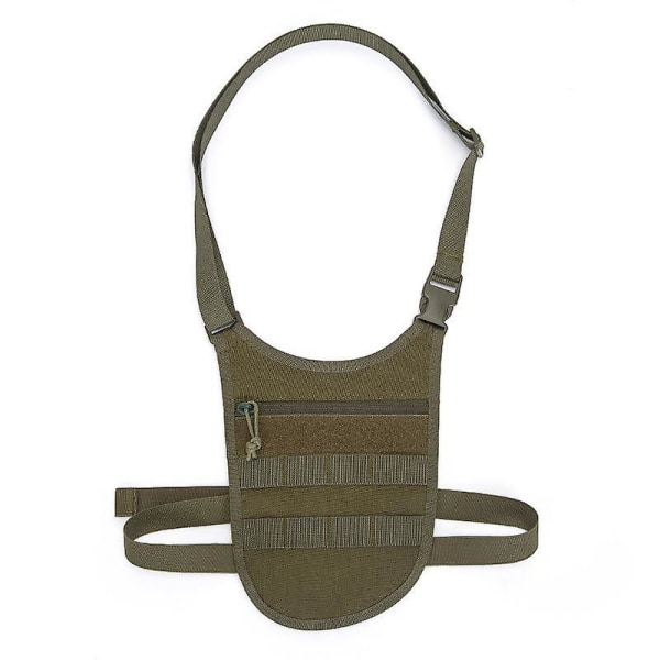 Slingväska Axelväska Polyester Dold Holster med Elastiskt Midjeband för Utomhusresor Jakt Army Green
