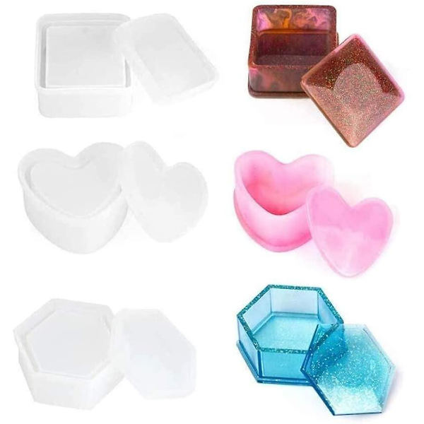 Silikoneform Støbeform Resin, DIY Resin Silikoneformsæt, Resin Støbning Til Boligindretning DIY