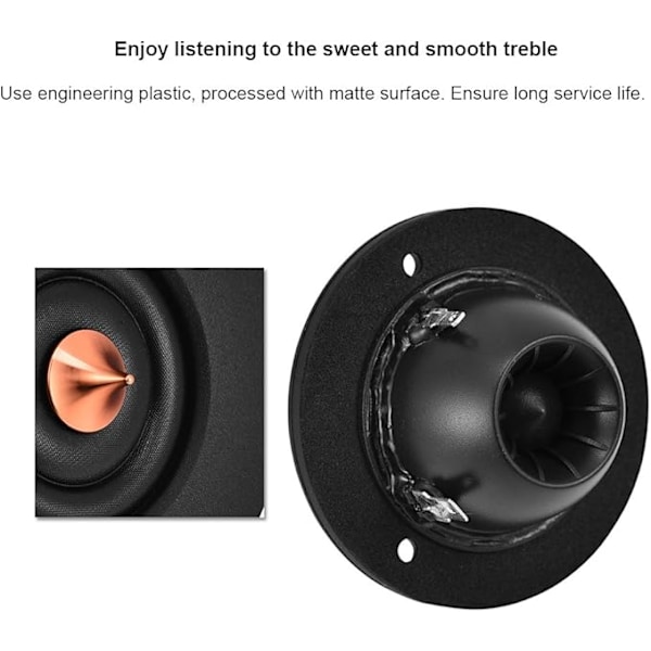 1 Par 2\" 4Ohm 30W Silke/Polymer Komposit Dome Diskanthögtalare Diskant Högtalare HiFi Stereo Tung Bas Bil Högtalare