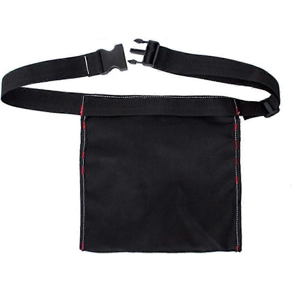 Verktygsbältespåse 12oz Funktionell Canvas Midje Förkläde Verktygsfickor Med Justerbar Bältesklämma För Förvaring/ Arbetsverktyg/ skruvmejselpåse/ En - Black