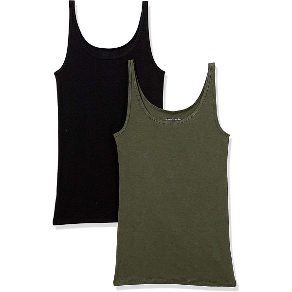 Dame Slim-fit Tynd Stroptop, Pakke med 2 Style 7 L