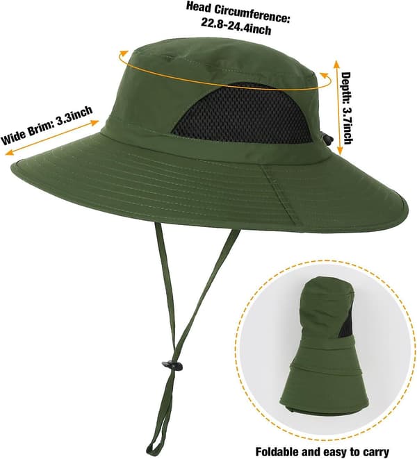 Solhattar med UPF 50+ skydd - Bredbrättad Safarihatt