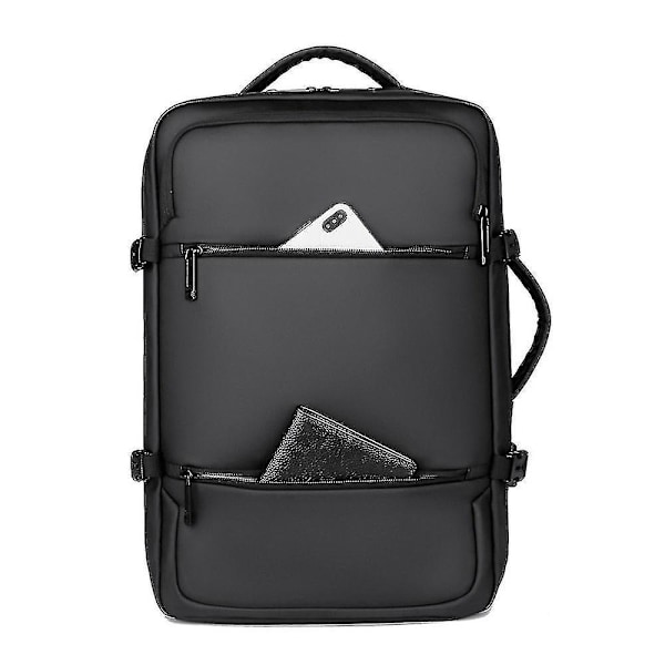 Reput Business Commuter USB Monitoiminen Vedenpitävä Matka Tietokonereppu Musta