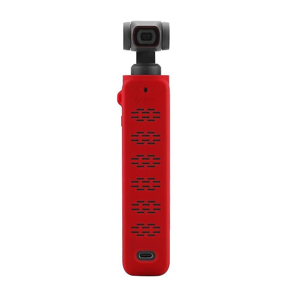 Kroppsskydd Silikonfodral med handrem för OSMO Pocket 2 Red