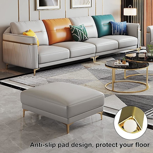 6 tums möbelben, möbelfötter i modern stil, soffa i metallpolerad krom