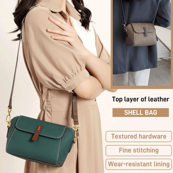 Ny Hot Lett Luksus Mykt Skinn Trendy Og Allsidig Crossbody Veske Messenger Bag For Kvinner Blue