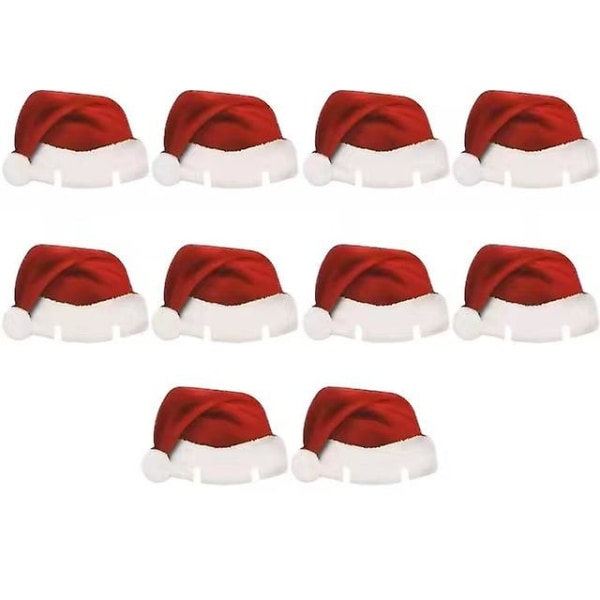 Juldekorationer för vinglas, 10 st, 50 st, 100 st Santa hat 100pcs