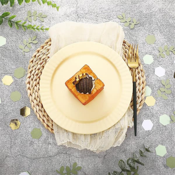 500 st grönt guld eukalyptus konfetti babyshower konfetti salviagrön konfetti hexagon sprid boho sprid bordsdekoration för bröllop brud th