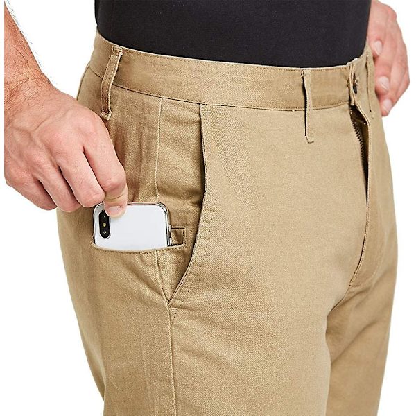 Chino-byxor för Yetsye män Casual Chinos Regular Fit Smart Pants