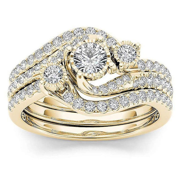 Moissanite Diamant Ring Smycken - Redo att skickas