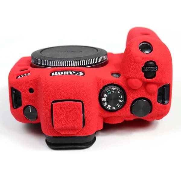 Mjukt silikonskydd för Canon EOS R6-kamera Red