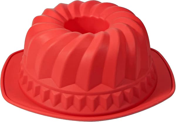 Rillet Silikonkakeform Non-stick Rød Geléform Trådform Silikon Bakeform