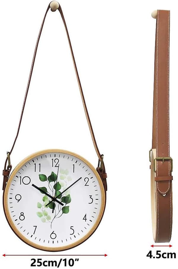 10 tum träväggklockor tysta vardagsrum kök moderna design väggklockor