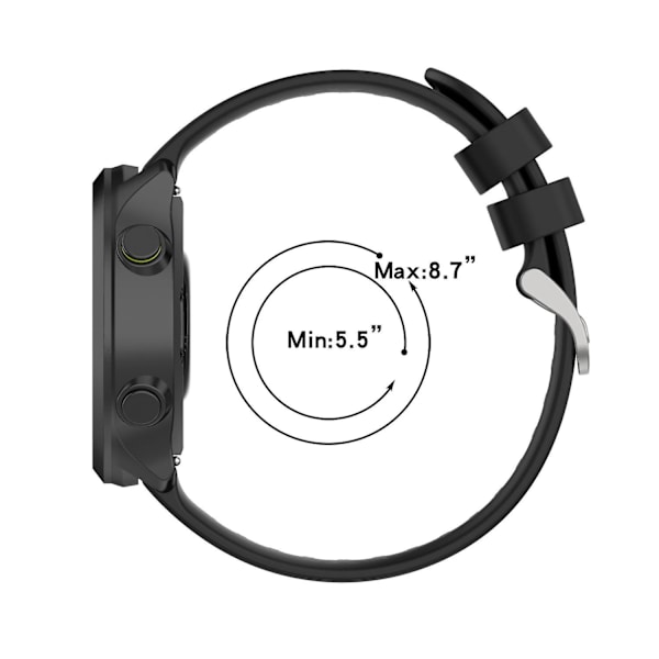 Twill Silikoniranneke Samsung Galaxy Watch 4/5/6 40/44mm/Watch6 Classic 43/47mm/5 Pro 45mm -kelloille Dark Grey