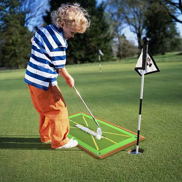 Golfträningsmatta, bärbar golfträningsmatta för svingdetektering, golfträningshjälpmedel för analys av svingbana, korrigera träff P