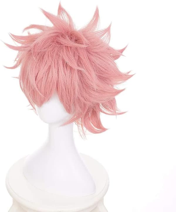 Animeperuk med gratis perukmössa för My Hero Academia (Ashido Mina) Acsergery Present