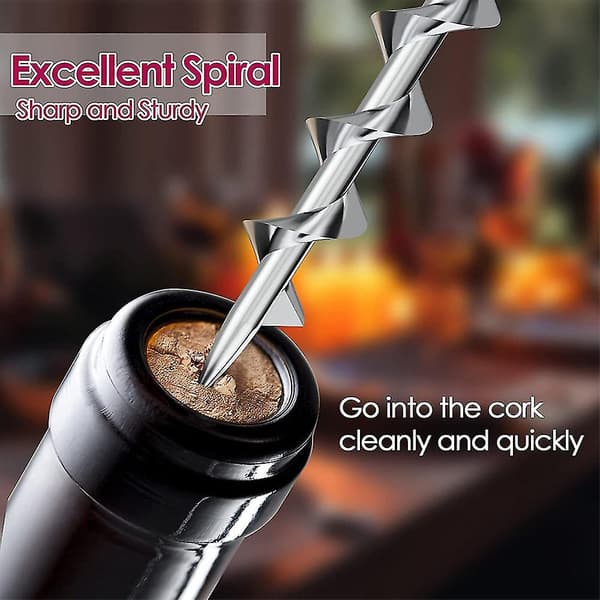 Premium Robust Sink Alloy Vinkork- og Øllokkåpner, Multifunksjonell Flaske style3