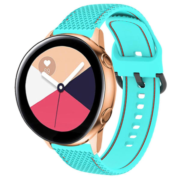 Silikoninen kellon ranneke tikkauksella Samsung Galaxy Watch 5 40mm/44mm/ Watch 5 Pro 45mm -kelloon Teal