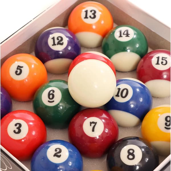 Full Size UK Reglering 16 Fläckar och Ränder Poolboll Set 2\"