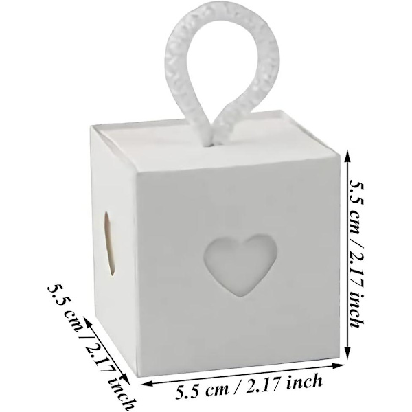 50 st kartong presentförpackning, bröllopsfest presentask, bröllops godis presentask, presentförpackning, liten kraft tom presentask för choklad, smycken, födelsedag