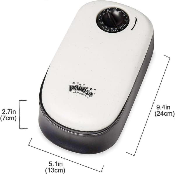Pawise Automatisk Foderautomat til Kæledyr 300ml 2-Måltids Automatisk Foderdispenser Tidsindstillet Madskål til Hunde Katte B