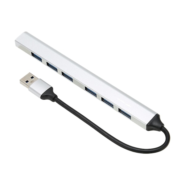 Usb3.0 Hub Bærbar Ultratynn Aluminium Multifunksjon 7 Porter Utvider Adapter Usb Datahub For Laptop