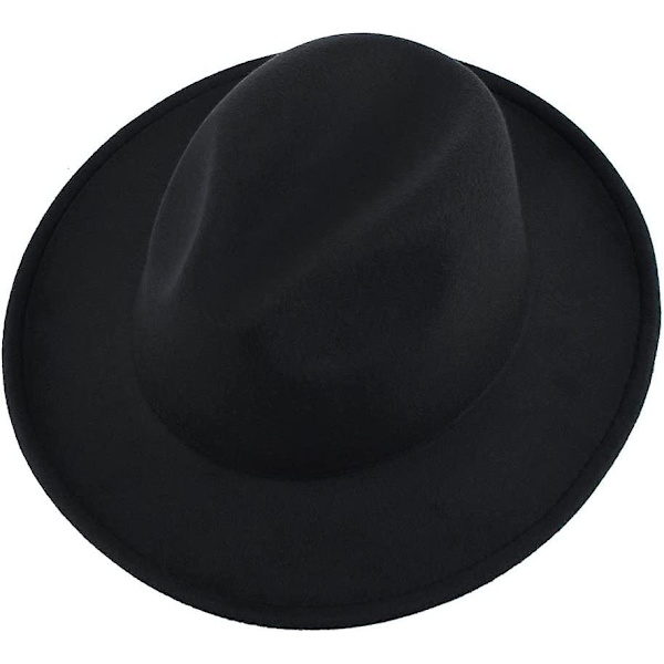 Miesten klassinen leveälierinen fedora-hattu, huopahattu Panama Fedora -hattu, herrasmies jazz-hattu Acsergery-rannalle, lahja