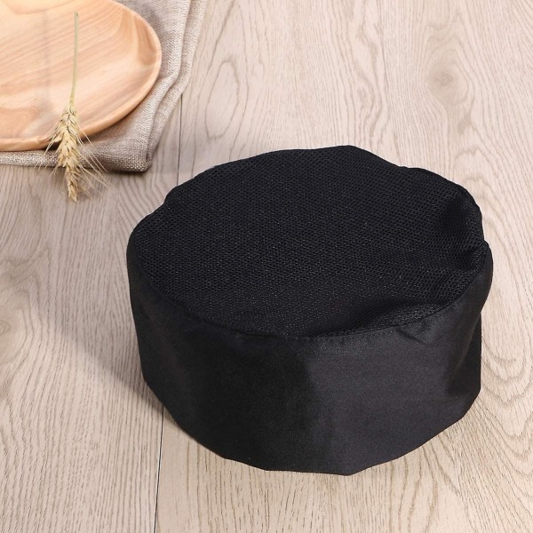 Acsergery 1 stk. Sort Kokkehue Åndbar Mesh Top Skull Cap Unisex Kokkehue Unisex Cool Gave