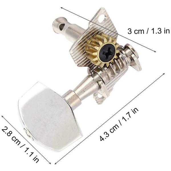 Ukulele Stämskruvar, 2l2r Stämskruvar Ukulele Diy Delar, Klassisk Stil