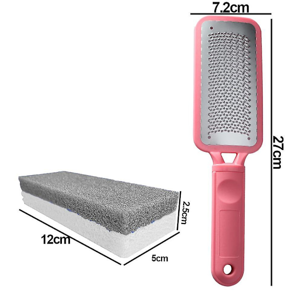 Professionelt Fodpleje Pedicure Sæt Skrubber Fodfil Og 2 I 1 Pimpsten Til Fjernelse Af Hård Hud style 6