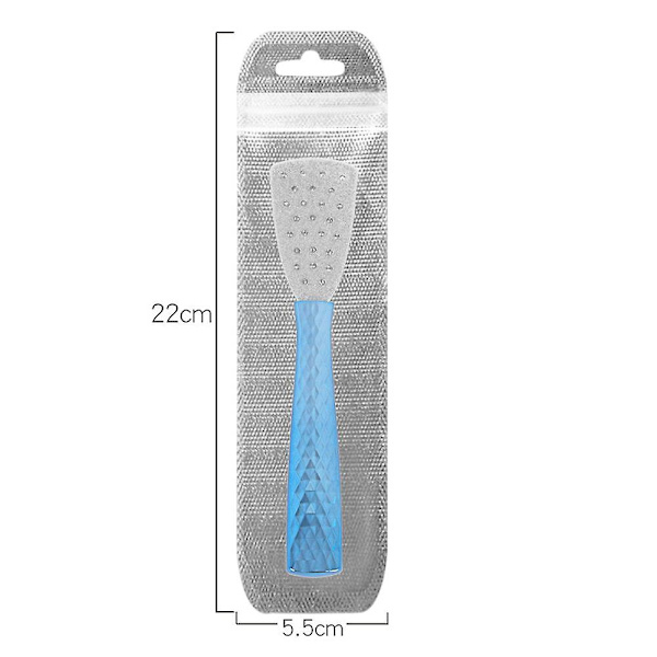 Ruostumattomasta teräksestä valmistettu muunneltava jalkaraspi- ja raspisetti, pedikyyri työkalu kovettumien poistaja jalkojen kuorinta Blue foot file (flash bag)