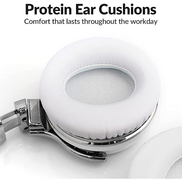 Aktiva brusreducerande hörlurar Bluetooth-hörlurar White