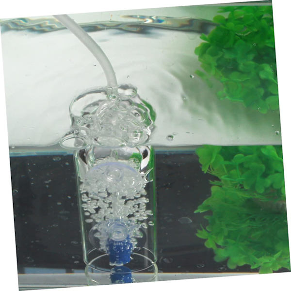 2 stk. Akvarium Iltopløser Glas Diffuser Luft Diffuser Glas Tumbler Akvarium Ilt Diffuser Akvarium Bubbler Ilt Beluftning Akvarium Boble S