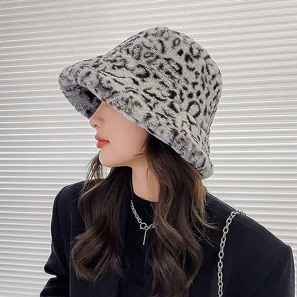 Vinter Faux Fur Bucket Hat Blød Varm Efterår Vinter Fluffy Bucket Hat Til Kvinder