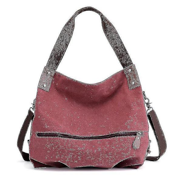 Canvas Messenger Bag Axelväska Canvas Väska Hand Messenger Bag För Kvinnor
